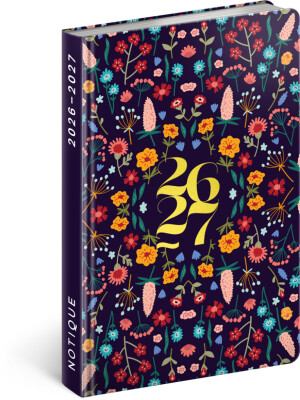 NOTIQUE 18-month diary Petito – Flora 2026/2027, 11 x 16 cm - Reklamnepredmety