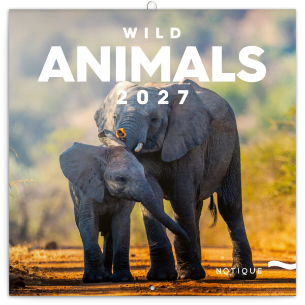 NOTIQUE Notepad Wild Animals 2027, 30 x 30 cm