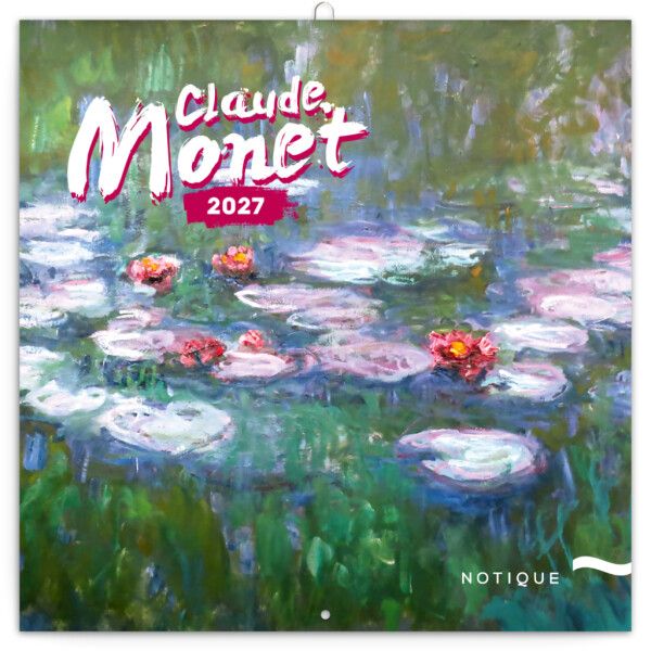 NOTIQUE Claude Monet 2027 Notepad, 30 x 30 cm