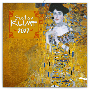 NOTIQUE Notepad Gustav Klimt 2027, 30 x 30 cm - Reklamnepredmety