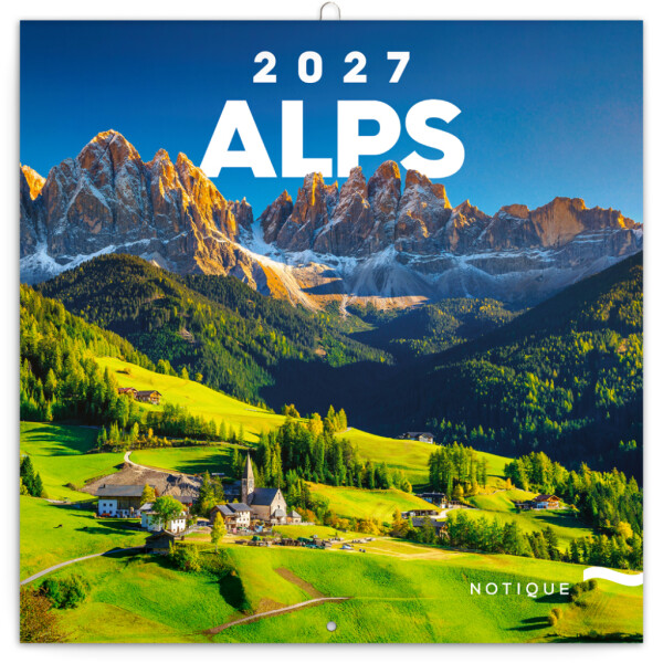 NOTIQUE Notepad Alps 2027, 30 x 30 cm