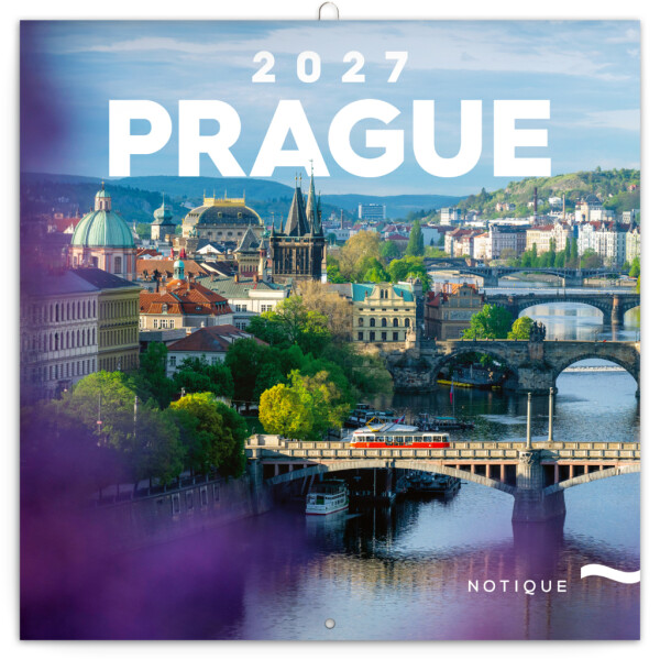 NOTIQUE Notepad Prague 2027, 30 x 30 cm