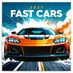 NOTIQUE Calendar Fantastic Cars 2027, 30 x 30 cm - Reklamnepredmety