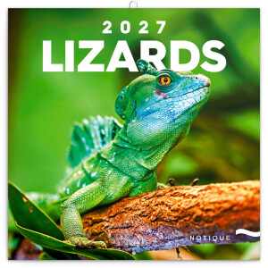 NOTIQUE Calendar Lizards 2027, 30 x 30 cm - Reklamnepredmety