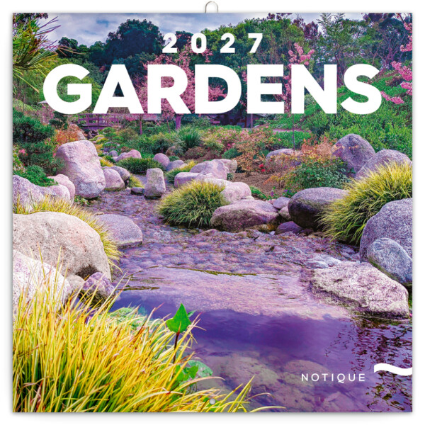 NOTIQUE Calendar Gardens 2027, 30 x 30 cm
