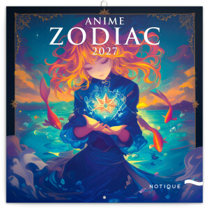 NOTIQUE Anime Zodiac Calendar 2027, 30 x 30 cm - Reklamnepredmety