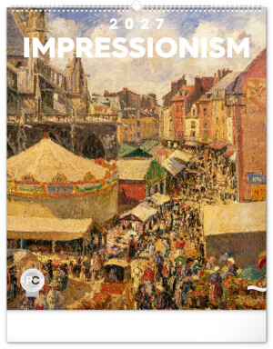 NOTIQUE Wall Calendar Impressionism 2027, 48 x 56 cm - Reklamnepredmety