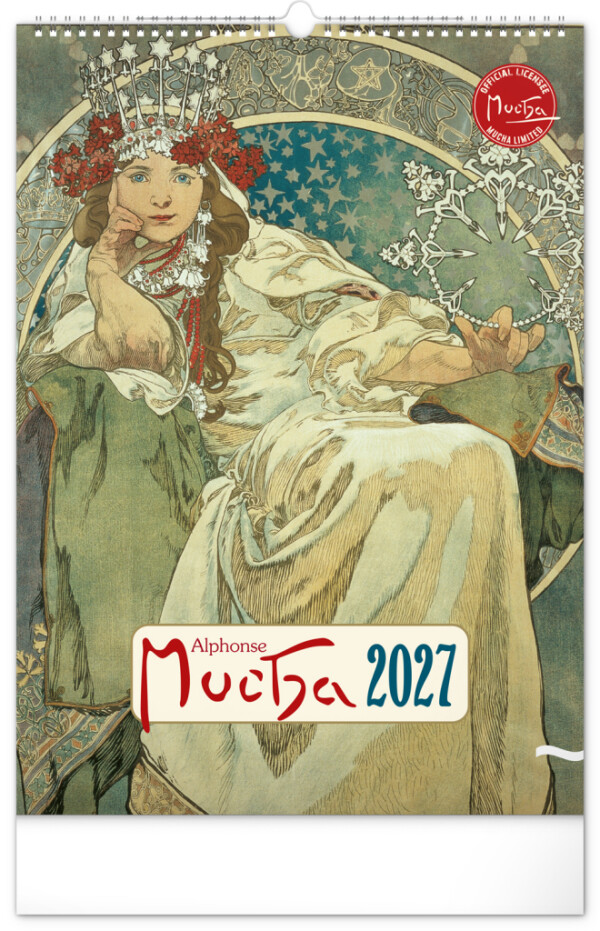 NOTIQUE Wall calendar Alfons Mucha 2027, 33 x 46 cm