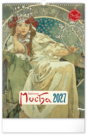 NOTIQUE Wall calendar Alfons Mucha 2027, 33 x 46 cm - Reklamnepredmety