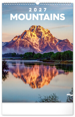 NOTIQUE Wall calendar Mountains 2027, 33 x 46 cm - Reklamnepredmety
