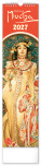 NOTIQUE Wall calendar Alfons Mucha CZ/SK 2027, 12 x 48 cm