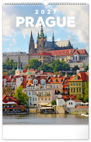 NOTIQUE Wall calendar Prague CZ 2027, 33 x 46 cm - Reklamnepredmety