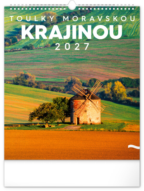 NOTIQUE Wall calendar Wanderings through the Moravian landscape CZ 2027, 30 x 34 cm