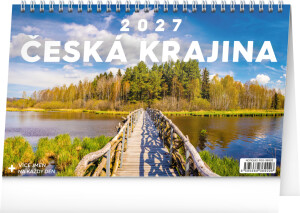 NOTIQUE Desk calendar Czech Republic CZ 2027, 23.1 x 14.5 cm - Reklamnepredmety