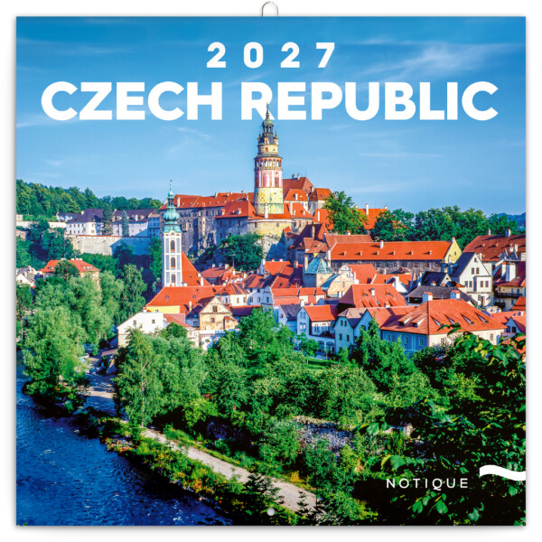 NOTIQUE Calendar Czech Republic EN/CZ 2027, 20 x 20 cm
