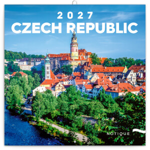 NOTIQUE Calendar Czech Republic EN/CZ 2027, 20 x 20 cm - Reklamnepredmety