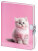 Memorial 12.5 x 18 cm with lock - Lovely Kitten