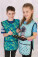 Zásterka na výtvarnú výchovu pončo Pixel Quest