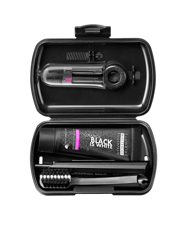 Curaprox Black is White travel set