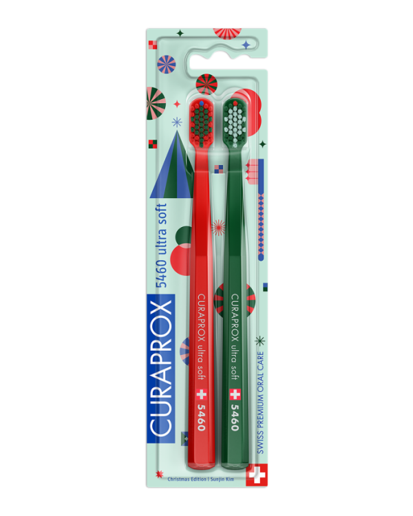 Curaprox CS 5460 toothbrush twin packs – Christmas edition