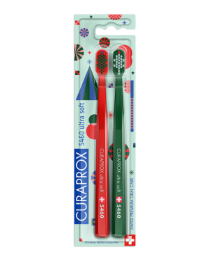 Curaprox CS 5460 toothbrush twin packs – Christmas edition - Reklamnepredmety