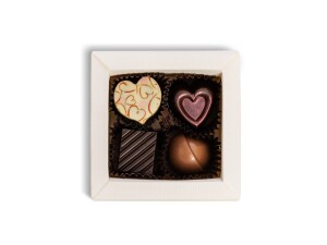 Box of pralines 4 pcs - Reklamnepredmety