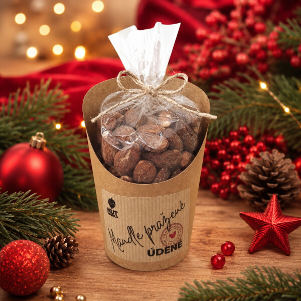 Smoked Almonds in cellophane and cup 180 g