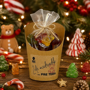 Maxi bears in cellophane and a jar 200 g - TEDDY BEAR FOR YOU - Reklamnepredmety