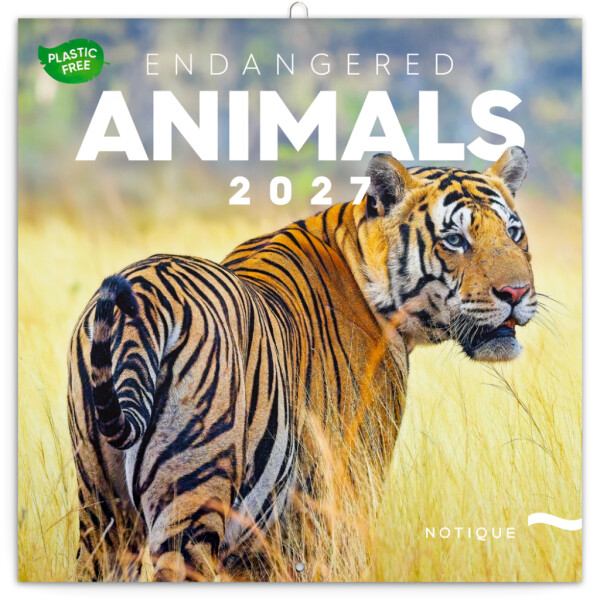 NOTIQUE Notepad Endangered Species 2027, PLASTIC FREE, 30 x 30 cm
