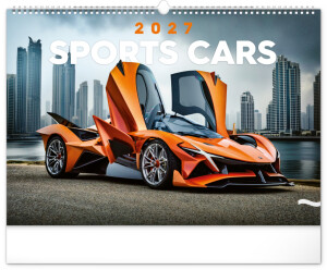 NOTIQUE Wall Calendar Cars 2027, 48 x 33 cm - Reklamnepredmety