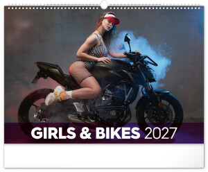 Girls & Bikes 2027 Wall Calendar, 48 x 33 cm - Reklamnepredmety