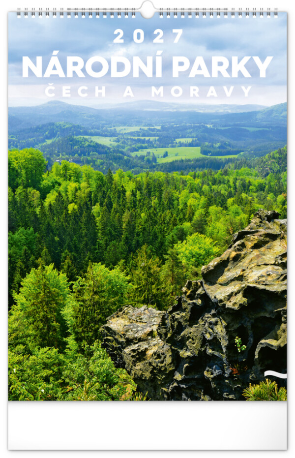 NOTIQUE Wall calendar National Parks of Bohemia and Moravia CZ 2027, 33 x 46 cm