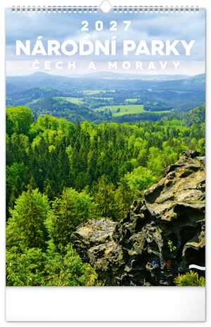 NOTIQUE Wall calendar National Parks of Bohemia and Moravia CZ 2027, 33 x 46 cm - Reklamnepredmety