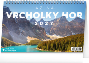 NOTIQUE Desk calendar Up to the mountain tops CZ 2027, 23.1 x 14.5 cm - Reklamnepredmety