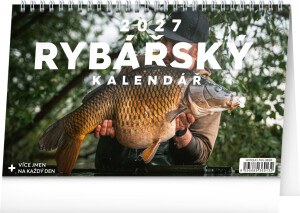 NOTIQUE Desk Fishing Calendar CZ 2027, 23.1 x 14.5 cm - Reklamnepredmety