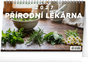 NOTIQUE Desk calendar Natural Pharmacy CZ 2027, 23.1 x 14.5 cm - Reklamnepredmety