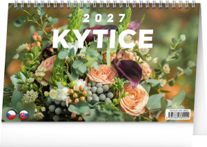 NOTIQUE Desk calendar Bouquets CZ/SK 2027, 23.1 x 14.5 cm - Reklamnepredmety