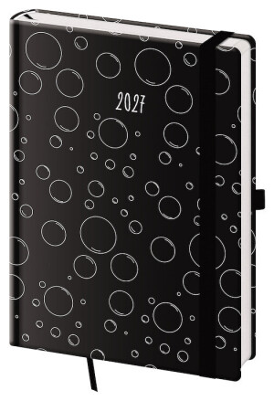 Daily diary A5 Vario with elastic band - Reklamnepredmety