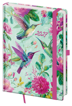 Daily diary A5 Vario with elastic band - Reklamnepredmety