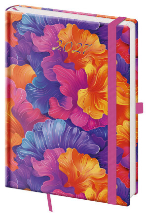 Daily diary A5 Vario with elastic band - Reklamnepredmety