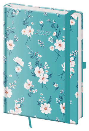 Daily diary A5 Vario with elastic band - Reklamnepredmety