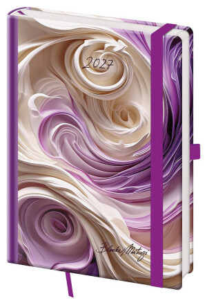 Daily diary A5 Vario with elastic band - Reklamnepredmety