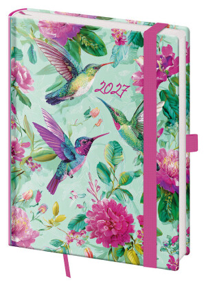 Daily diary B6 Vario with elastic band - Reklamnepredmety