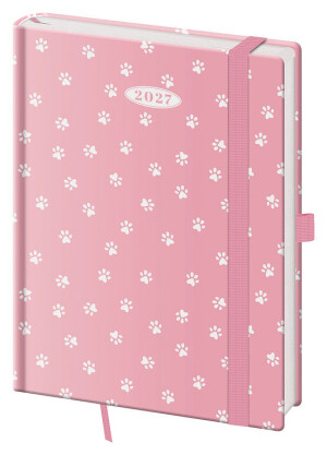 Daily diary B6 Vario with elastic band - Reklamnepredmety