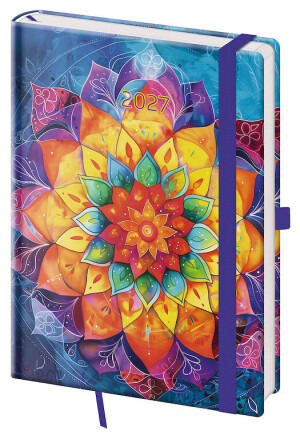 Weekly diary A5 Vario with elastic band - Reklamnepredmety