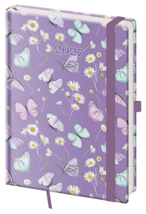 Weekly diary A5 Vario with elastic band - Reklamnepredmety