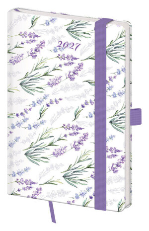 Pocket diary A6 Vario Wildflowers with elastic band - Reklamnepredmety