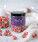 A jar of freeze-dried raspberries in white chocolate
