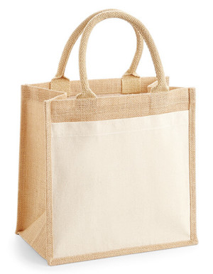 WM426 Cotton Pocket Jute Midi Bag - Reklamnepredmety