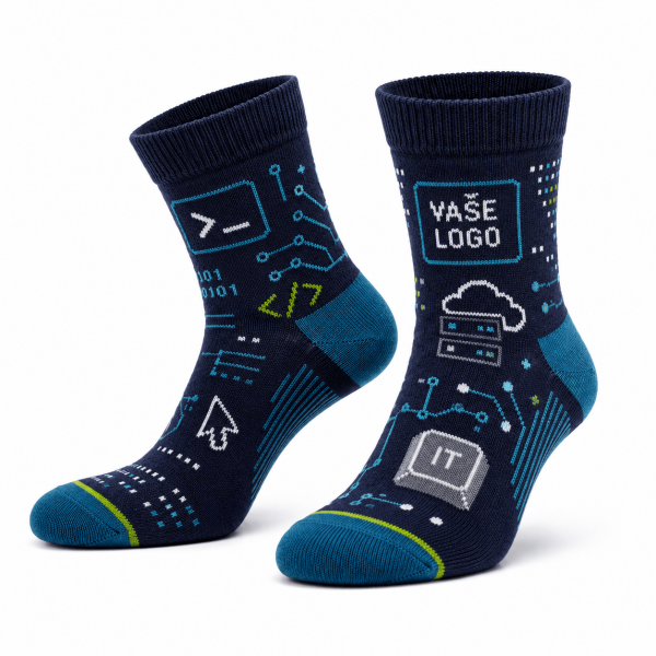 Mid-length cotton woven socks